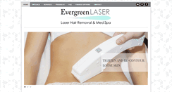 Desktop Screenshot of evergreencosmeticlaser.com