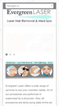 Mobile Screenshot of evergreencosmeticlaser.com